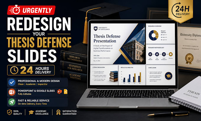 urgently redesign your thesis defense slides in 24 hours