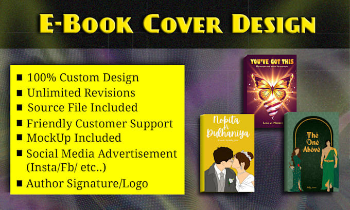 create custom ebook and book cover design
