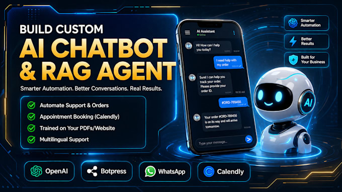 build custom ai chatbot and rag text agents