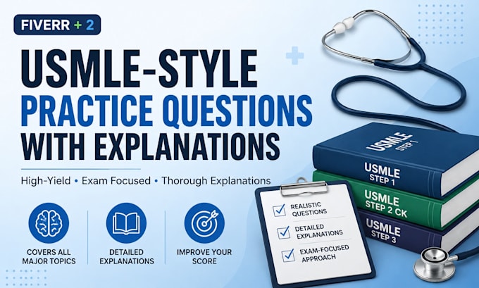 write usmle step 1 style practice questions with explanations