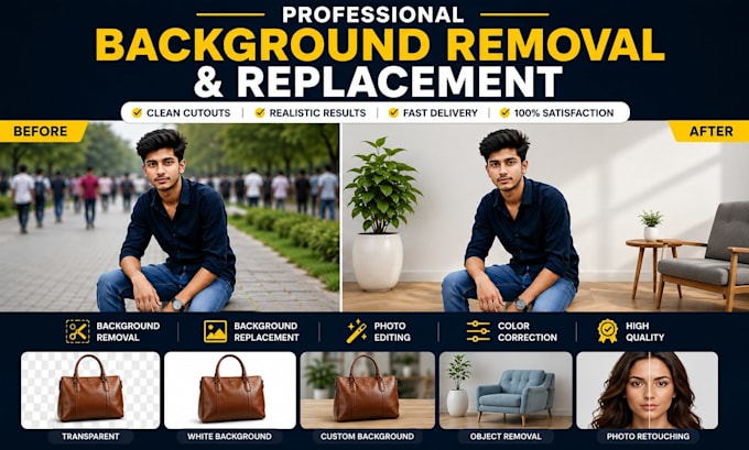 do background removal and editing