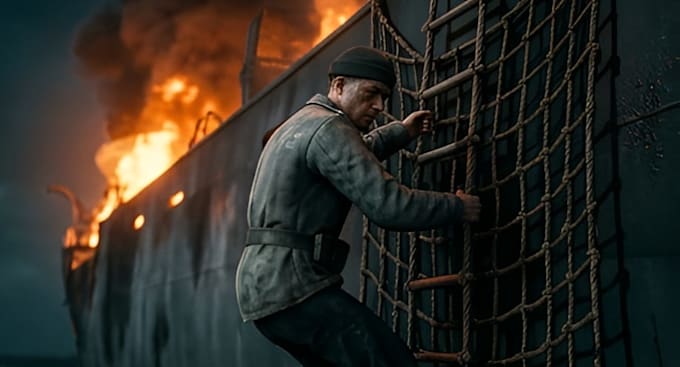 make a cinematic wwii aerial operations  ai documentary style