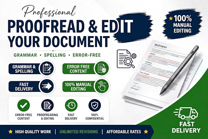 iwill proofread and edit your english or urdu documents