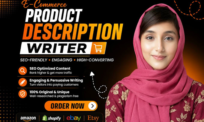 write e commerce product descriptions for your online store