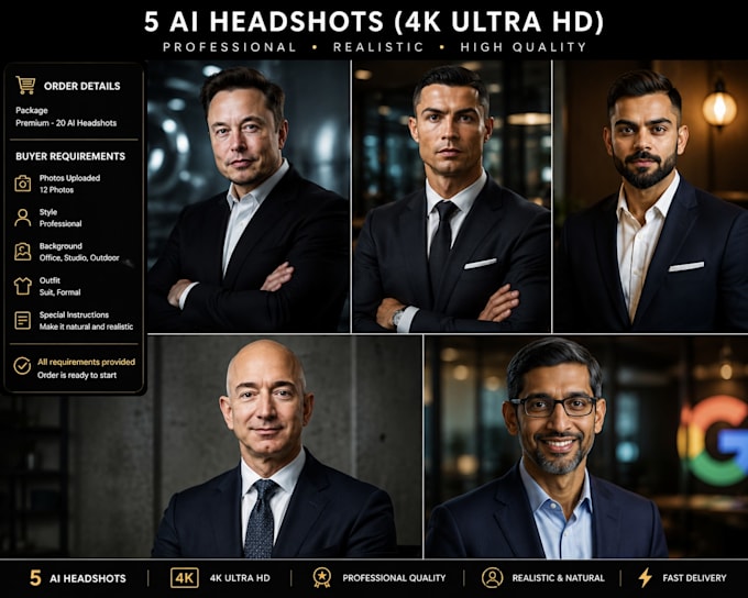 create professional ai headshots for linkedin