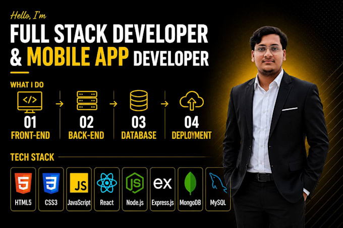 do full stack web development and mobile app creation