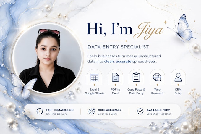 do accurate data entry , excel , copy paste and web research