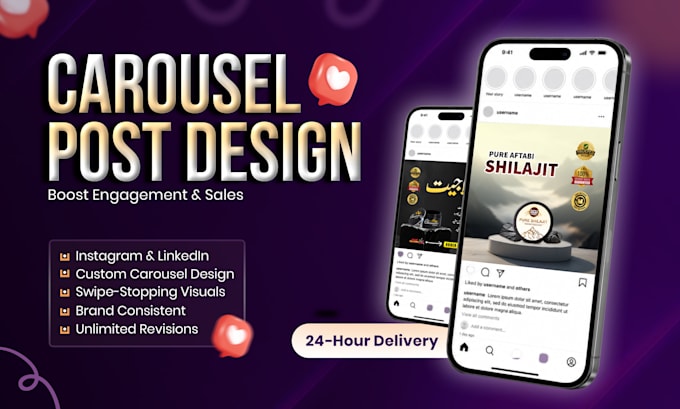 create a professional carousel post design for social media