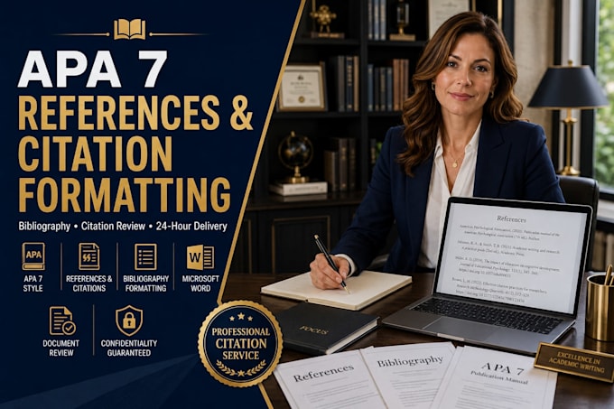 format your apa 7 references citations and bibliography professionally