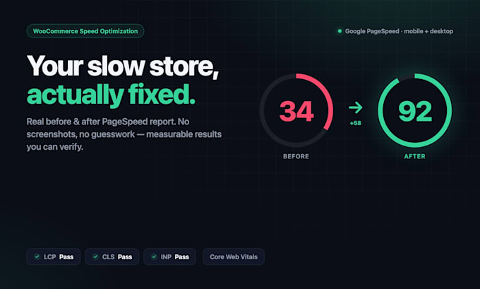 speed up and optimize your woocommerce website loading speed