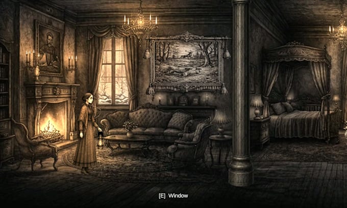 develop your unity 2d game or atmospheric horror demo with full source