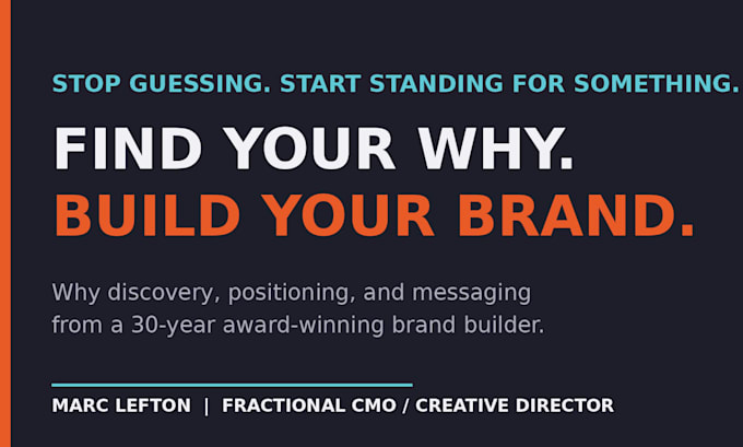 find your why and build your minimum viable brand