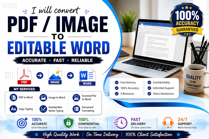 convert PDF to editable word with 100 percent accuracy