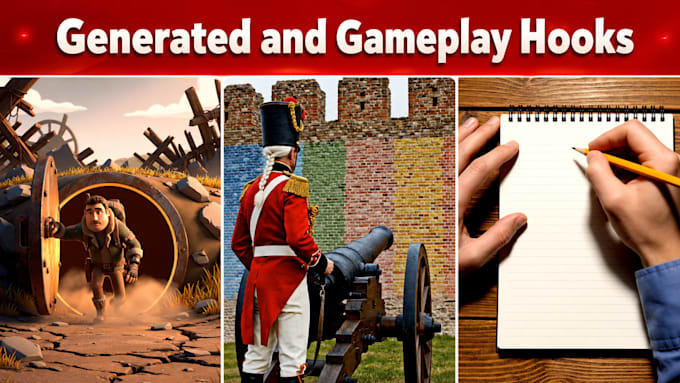 create mobile game ad creatives, gameplay trailer videos