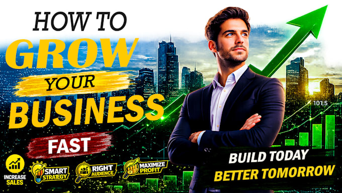 design eye catching business youtube thumbnail