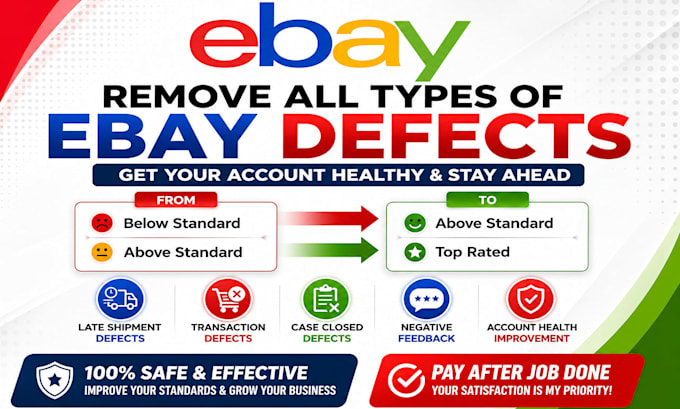 ebay account defects solutions, feedback and selling limit increase