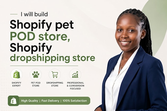 build shopify pet pod store, shopify dropshipping store