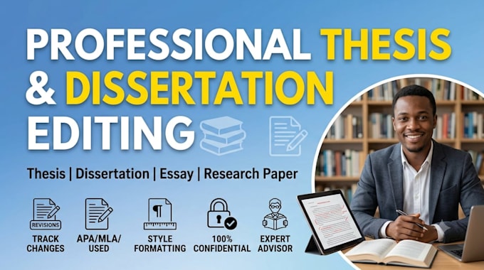 edit, proofread, and format your thesis, dissertation, or essay