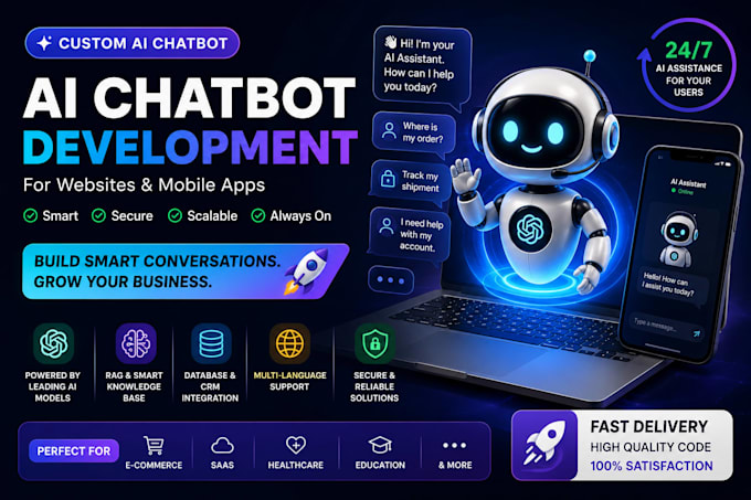 develop a custom ai chatbot for your website and app