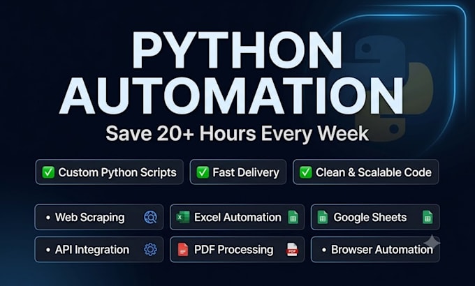build custom python automation, API integration and workflow scripts