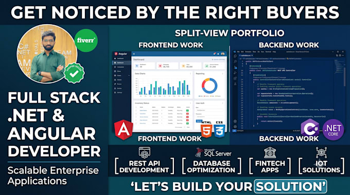 build a custom full stack web app using angular and asp net core