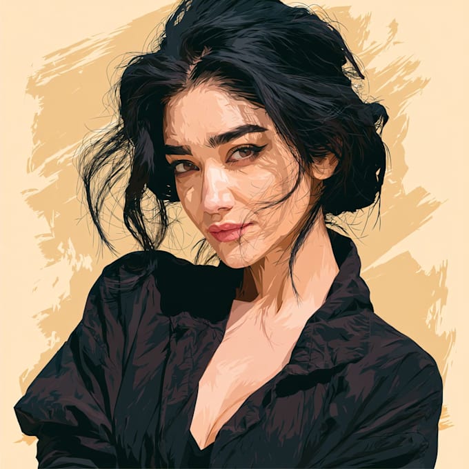 paint vector line art illustration for you