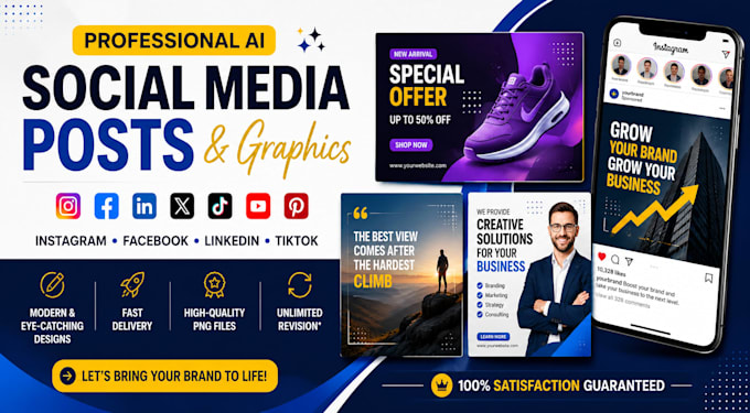 create professional ai social media posts and graphics