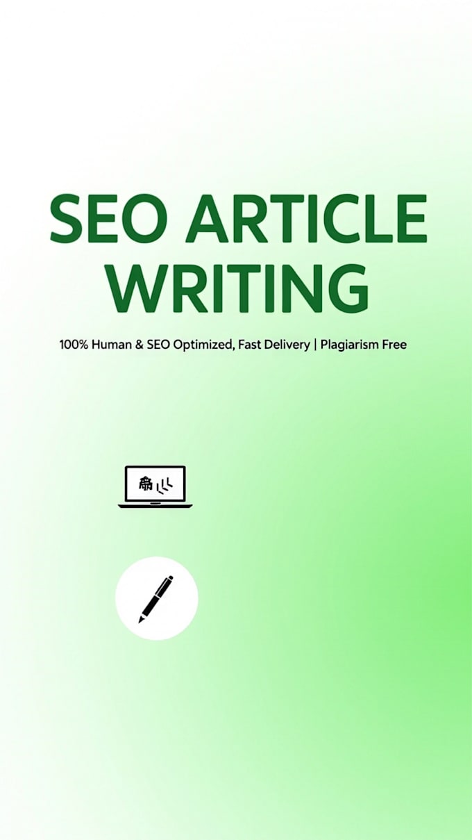 write SEO articles and blog posts