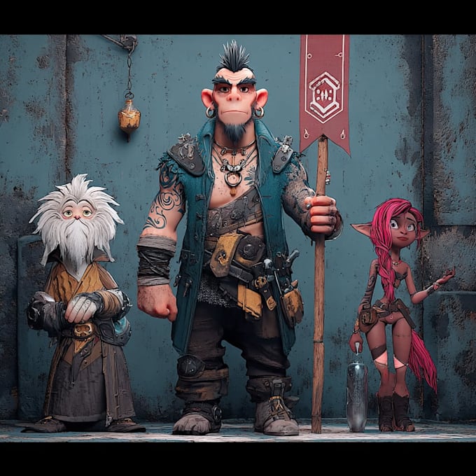 design a concept art character or object