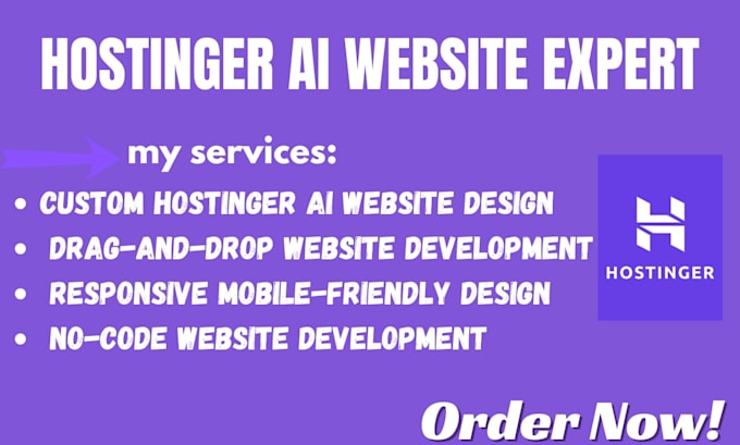 design hostinger ai drag and drop responsive website no code expert elementor