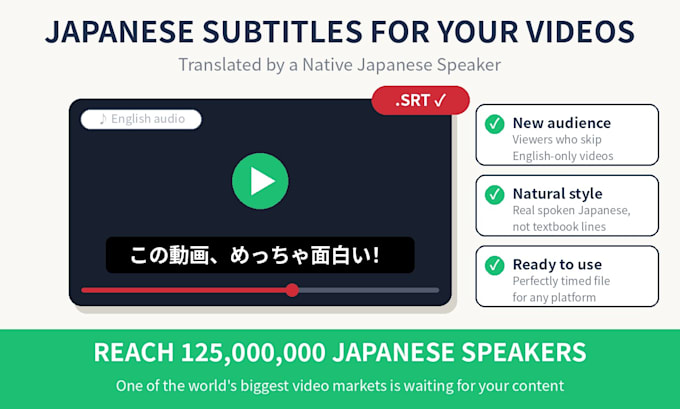 create japanese subtitles for your youtube video