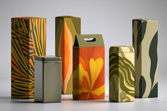 box, bottle, and pouch design