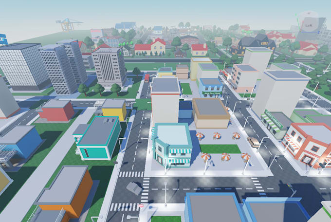create high quality full roblox map, lobby, roblox game, models and environment