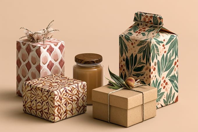 box, bottle, and pouch design
