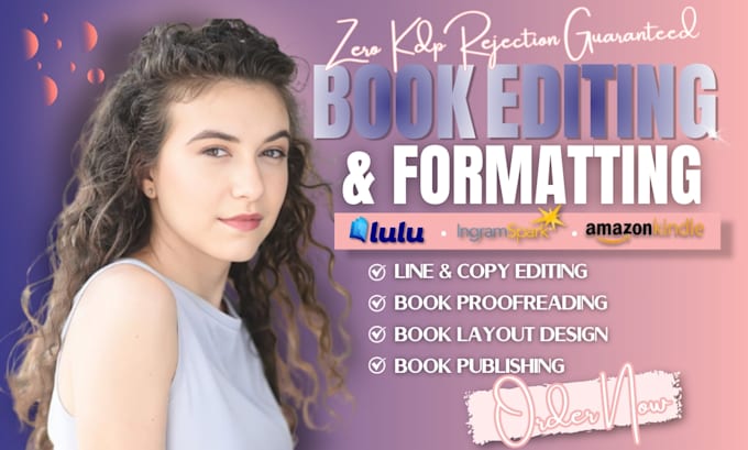 line edit and proofread memior novel kdp book formatting paperback layout design