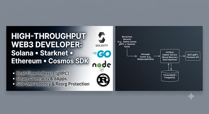 build high throughput blockchain indexers, custom modules, and smart contracts