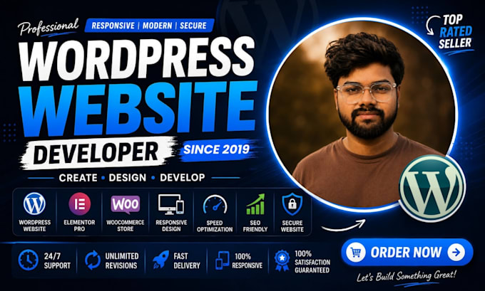 develop a professional wordpress website and blog
