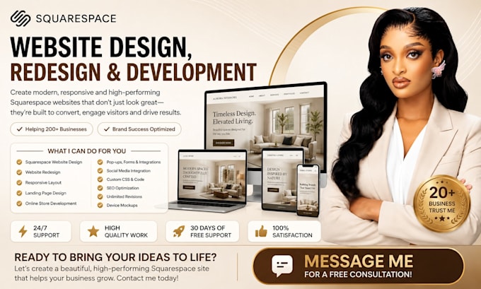 build squarespace website design squarespace website development