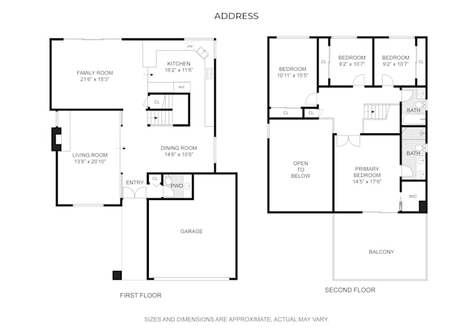 redraw a floor plan for real estate agent