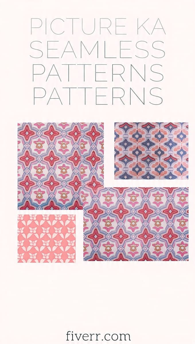 design seamless textile patterns and fabric prints