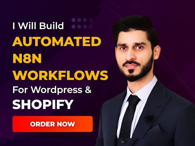 build automated n8n workflows for wordpress and shopify