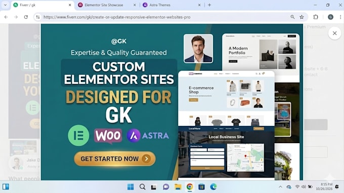 design or redesign responsive wordpress website with element pro