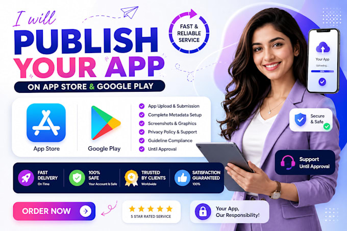 publish upload ios android app to appstore playstore