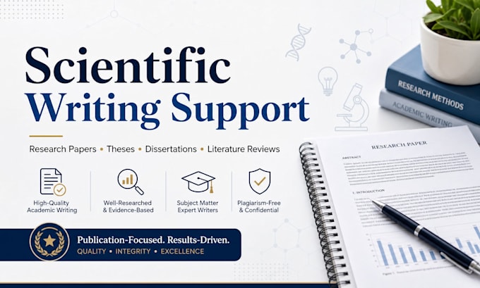 provide scientific writing and research support