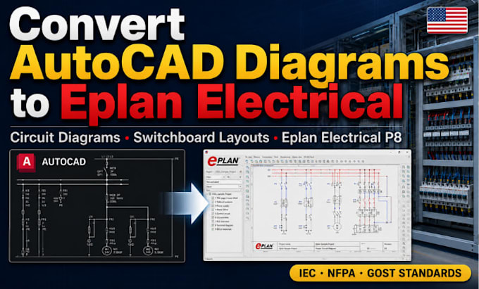 convert autocad diagrams to eplan electrical