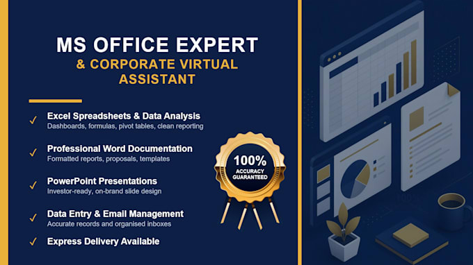 be your corporate virtual assistant for ms office and excel automation