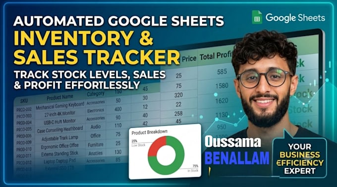 build an automated google sheets inventory and sales tracker