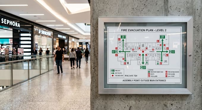 create fire evacuation plans and safety diagrams