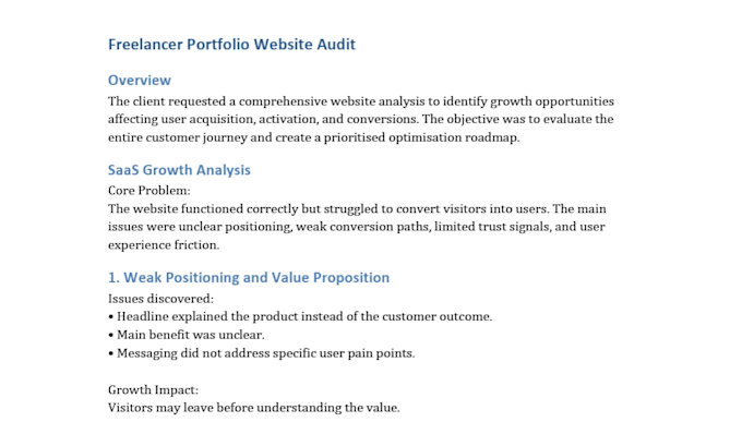 audit your website and provide recommendations using ai