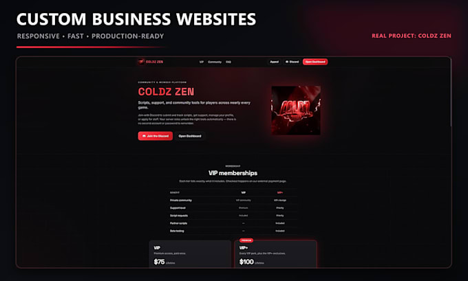build a responsive next js website for your business